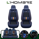 Cubre Auto Universal Axon en Cuero Legítimo con Airbag + REGALOS: Alfombra de Cuero y Funda de Volante