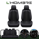 Funda de Auto Universal Turbo en Cuero Legítimo con AirBag +REGALOS: Alfombra de Cuero y Funda para Volante